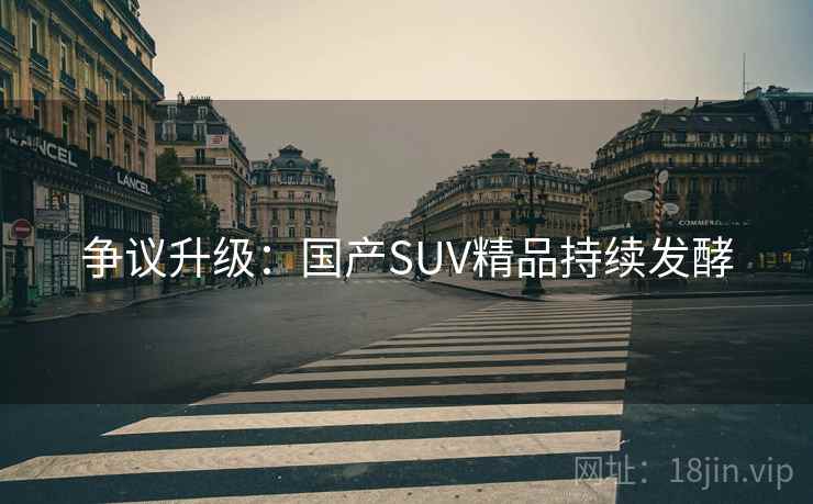 争议升级：国产SUV精品持续发酵