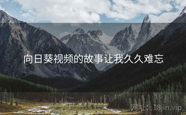 向日葵视频的故事让我久久难忘
