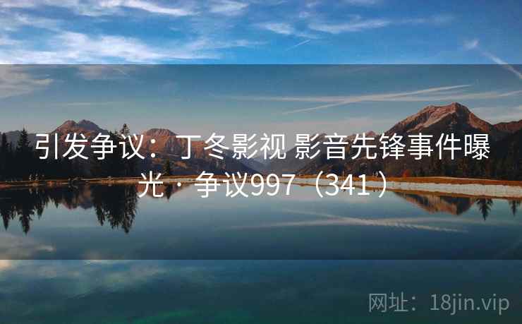 引发争议：丁冬影视 影音先锋事件曝光 · 争议997（341 ）