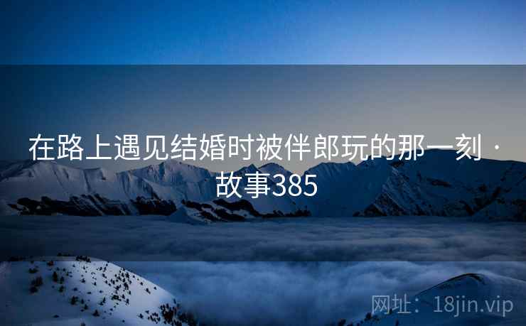 在路上遇见结婚时被伴郎玩的那一刻 · 故事385